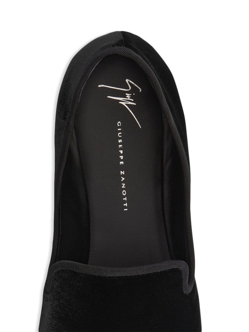 Giuseppe Zanotti Seymour velvet loafers outlook