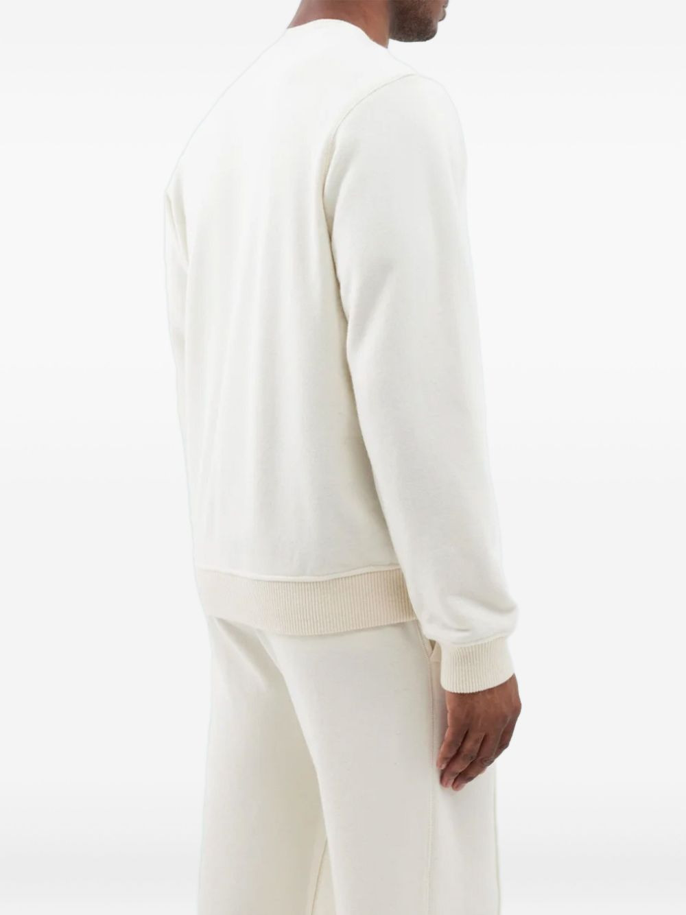 logo-embroidered crew-neck sweatshirt - 3