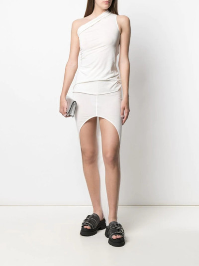 Rick Owens Lilies one-shoulder fitted top outlook