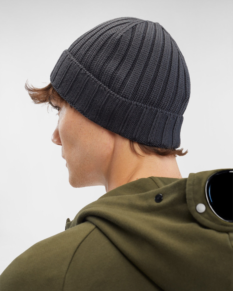 Extra Fine Merino Wool Logo Beanie 3