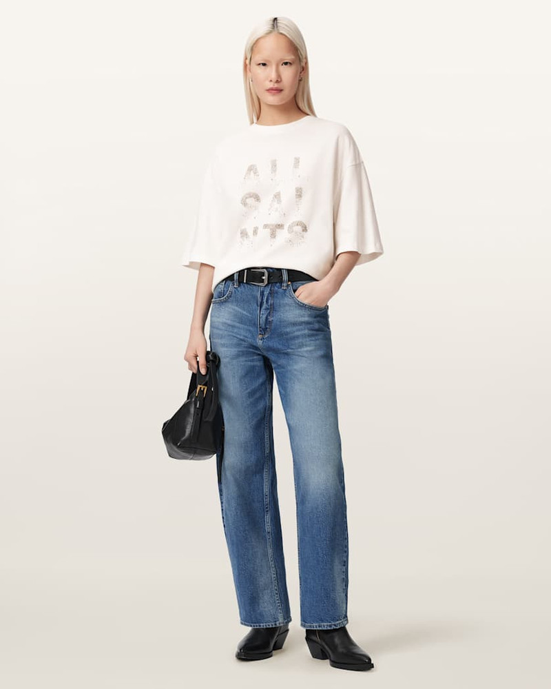 ALLSAINTS STACKS AMELIE OVERSIZED EMBELLISHED T-SHIRT outlook