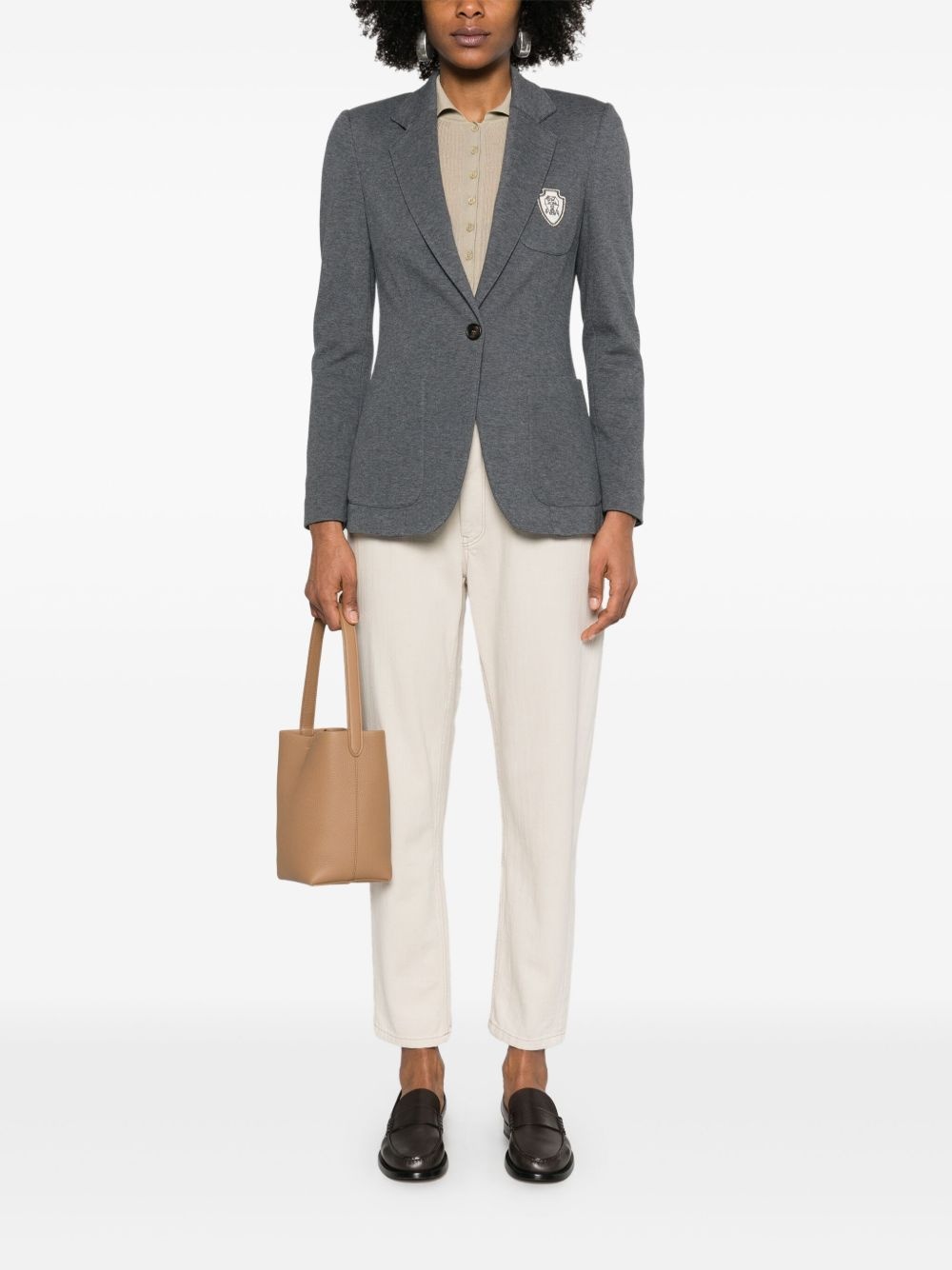 badge-detail blazer - 2