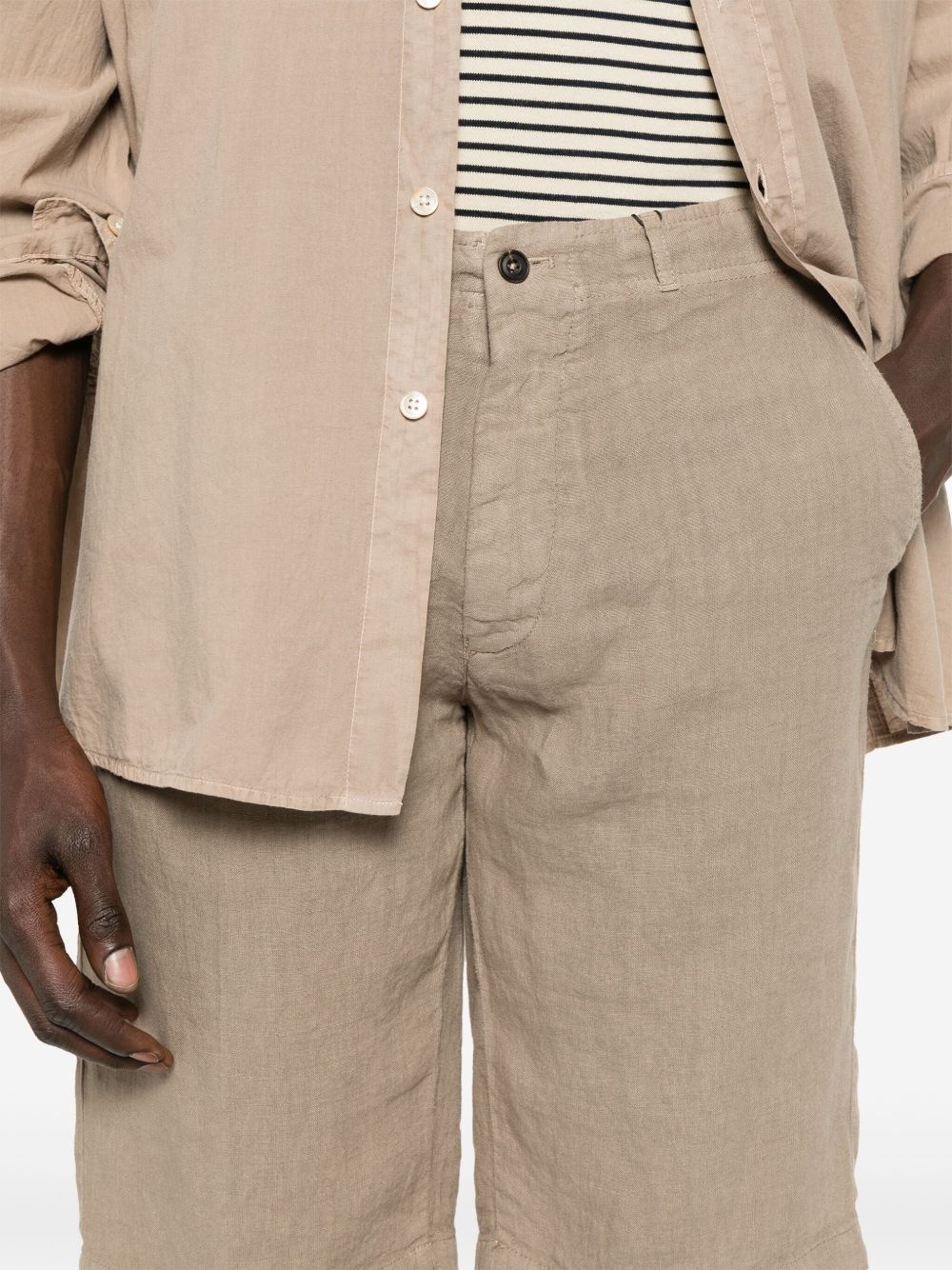 linen shorts - 5