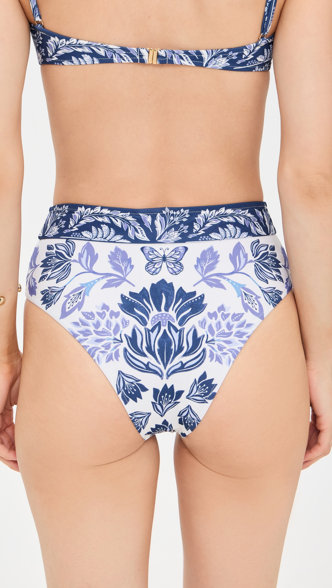Delicate Tapestry High Waist Bikini Bottoms - 2