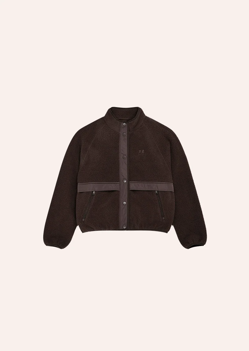 TECHNIQUE JACKET IN COFFEE - 1