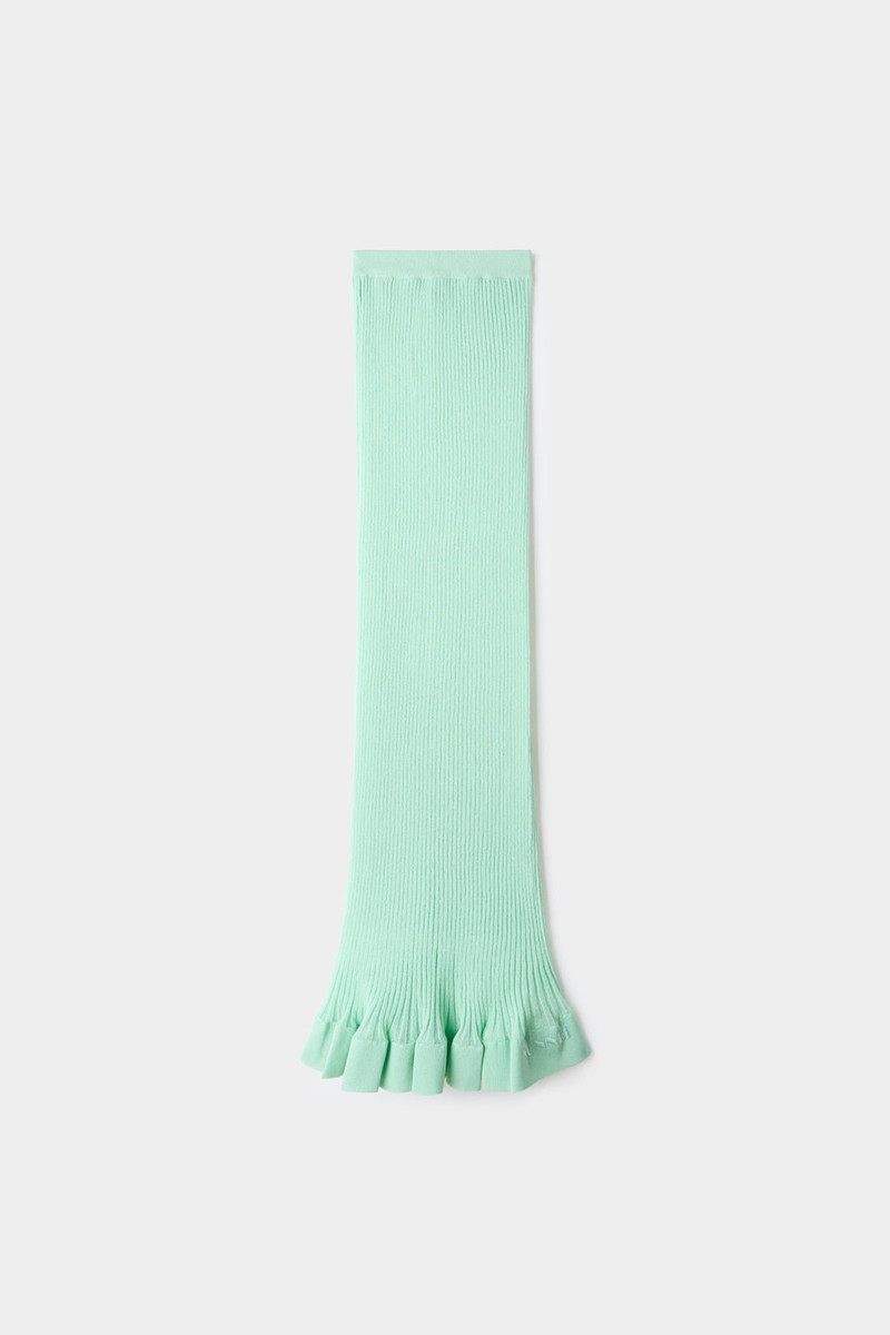 SUNNEI KNIT LONG SKIRT / light mint outlook