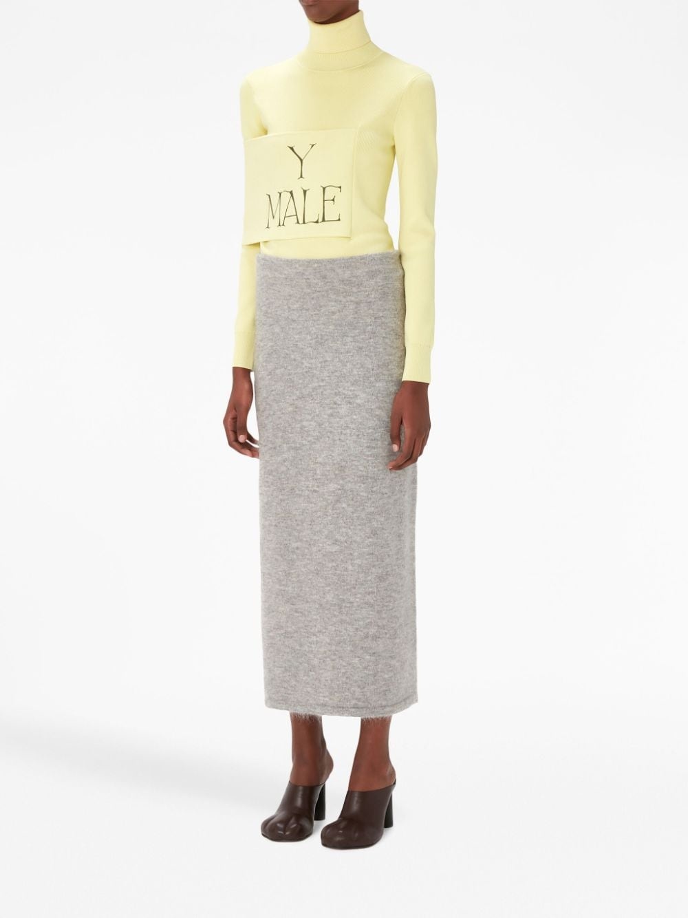 side-slit tube skirt - 2