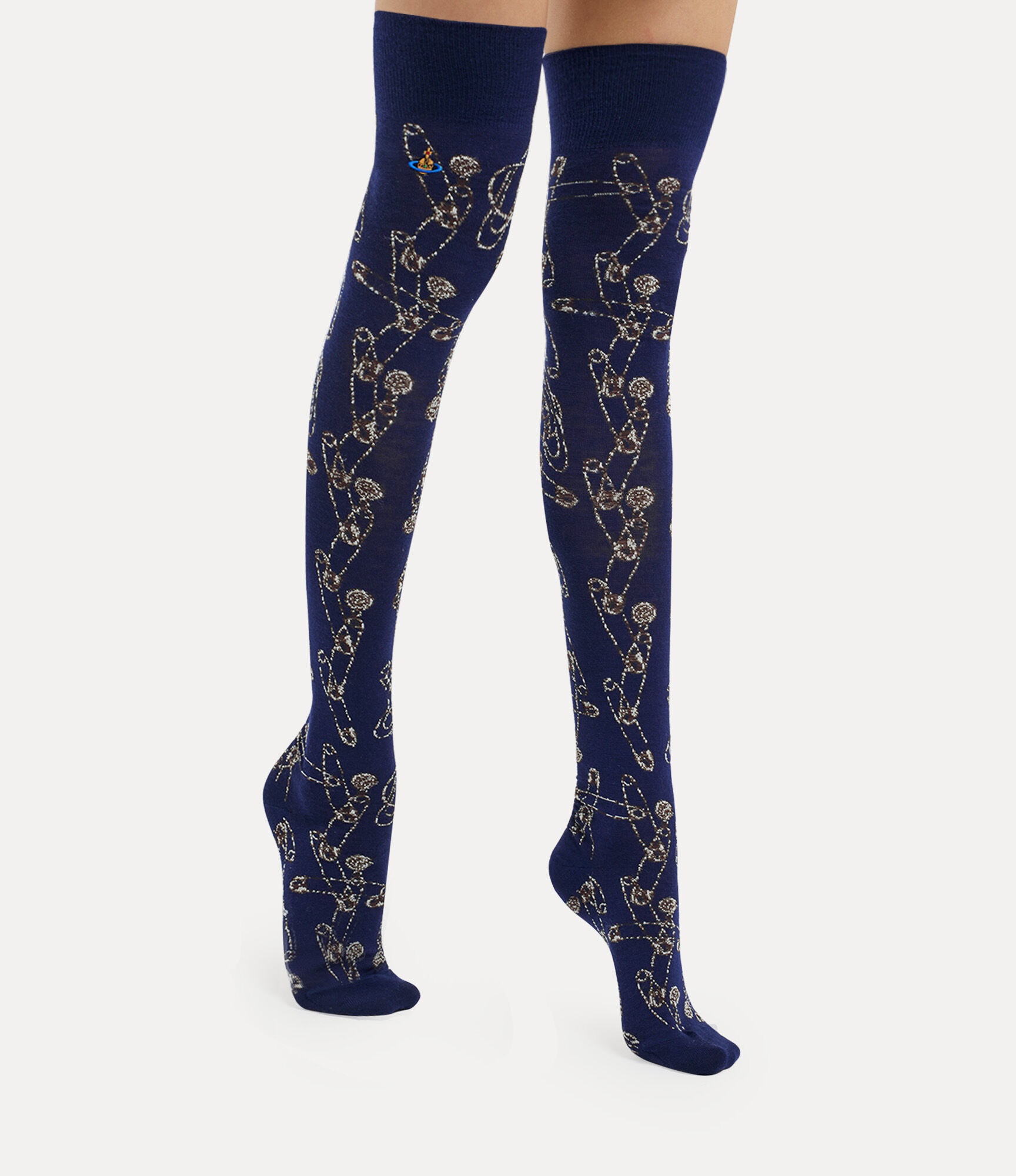 SAFETY PIN OVER THE KNEE SOCKS - 3