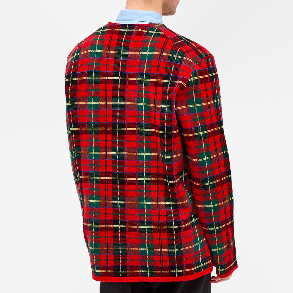 Comme des Garcons Homme Plus Tartan Check Crew Knit - 4