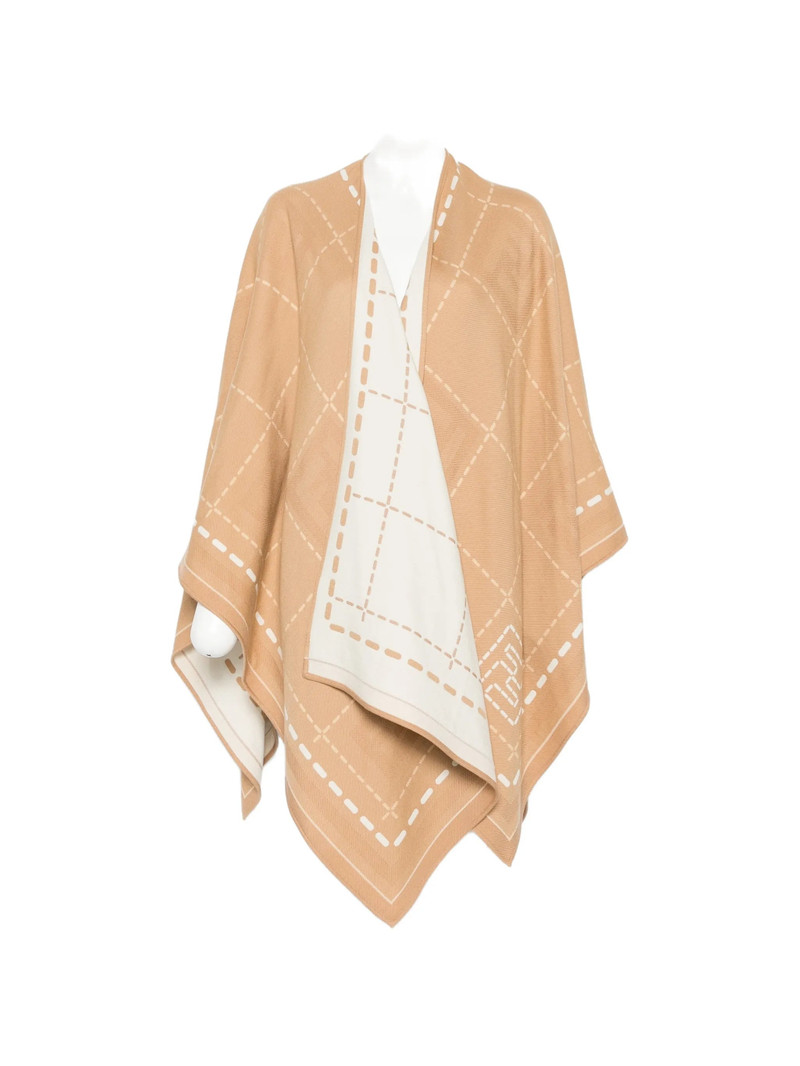 Fendi Patterned Cape 1
