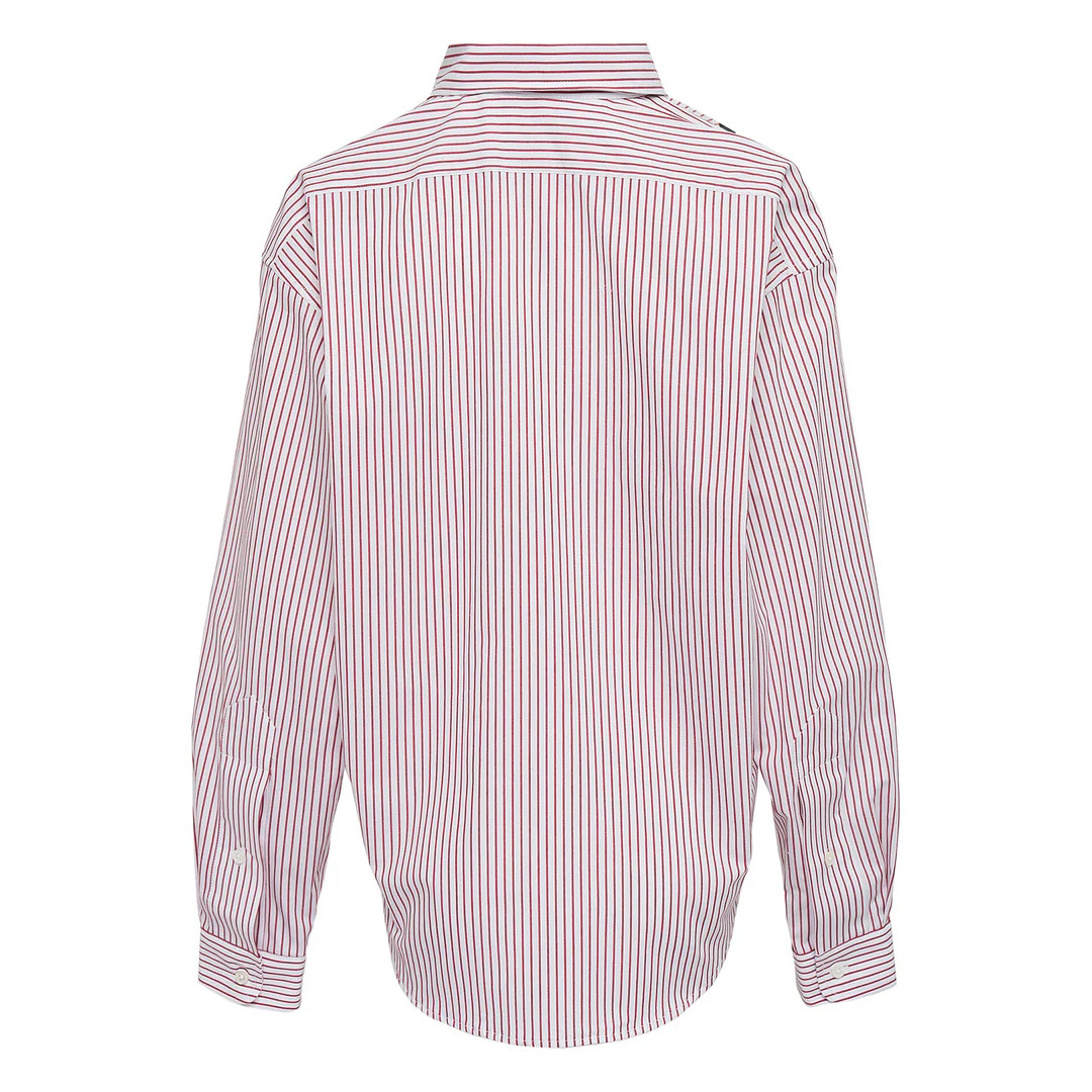 Women Trompe Loeil Button Down Top - 2
