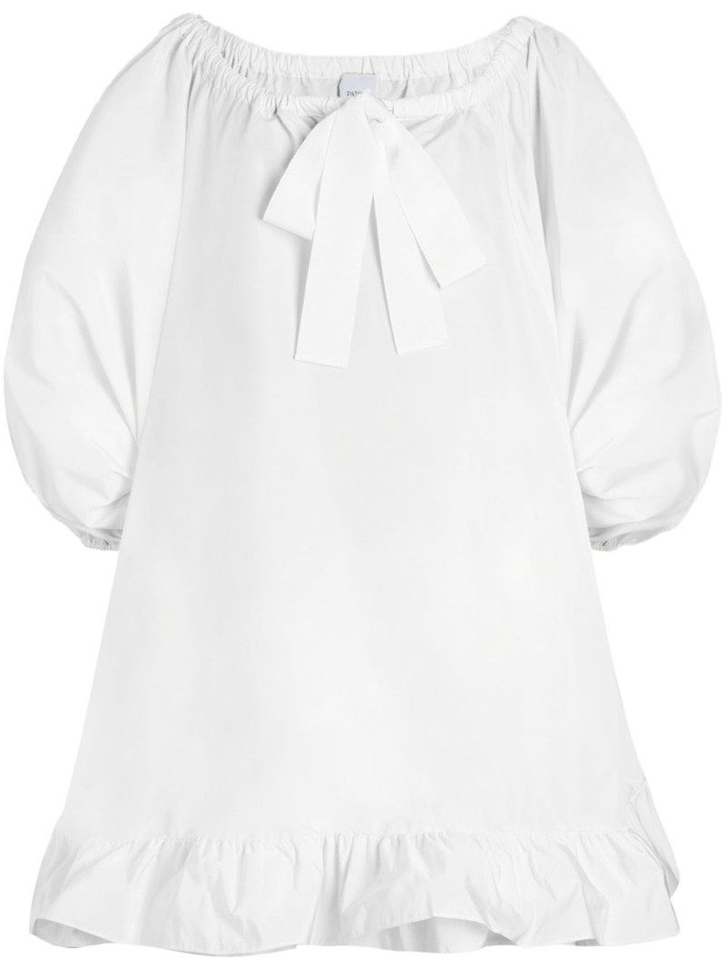 ruffle-hem mini dress 1