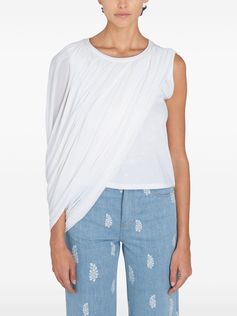 draped-detail blouse - 2
