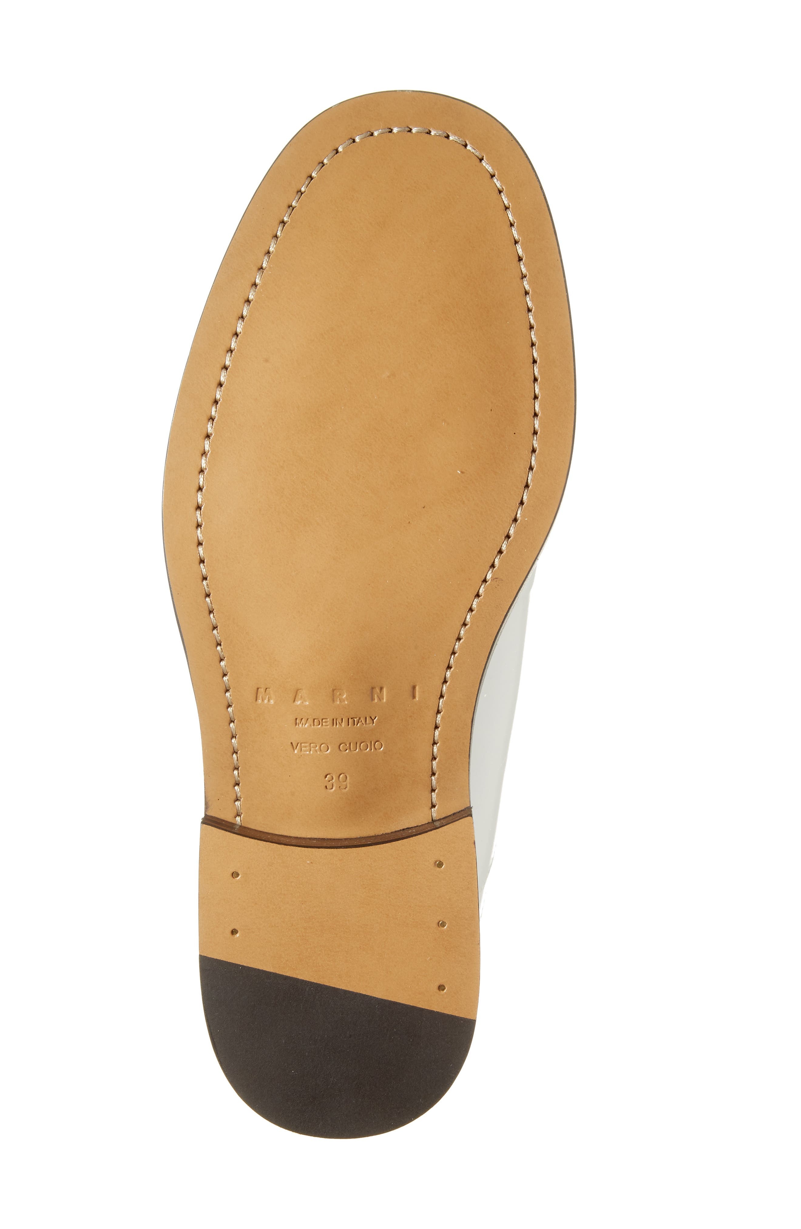 Marni Logo Embroidered Sabot Mule in White at Nordstrom - 6