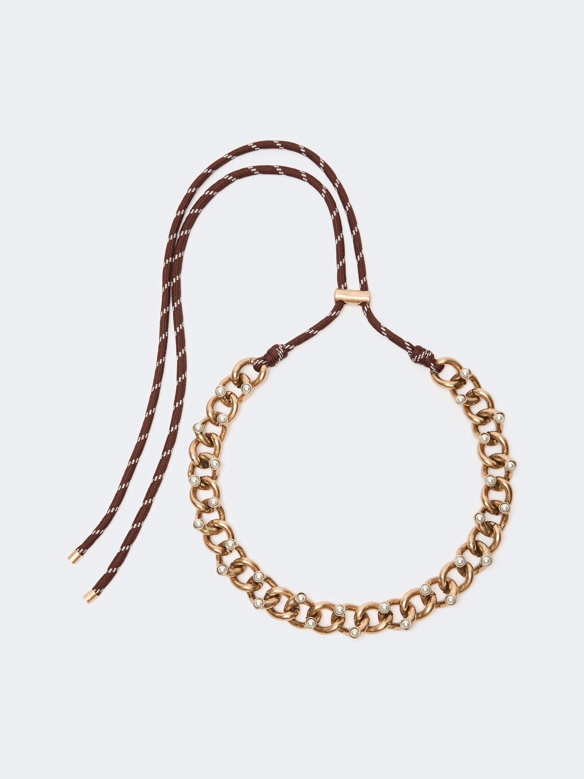 OMELIA Chain and rope choker necklace - GOLD - 1