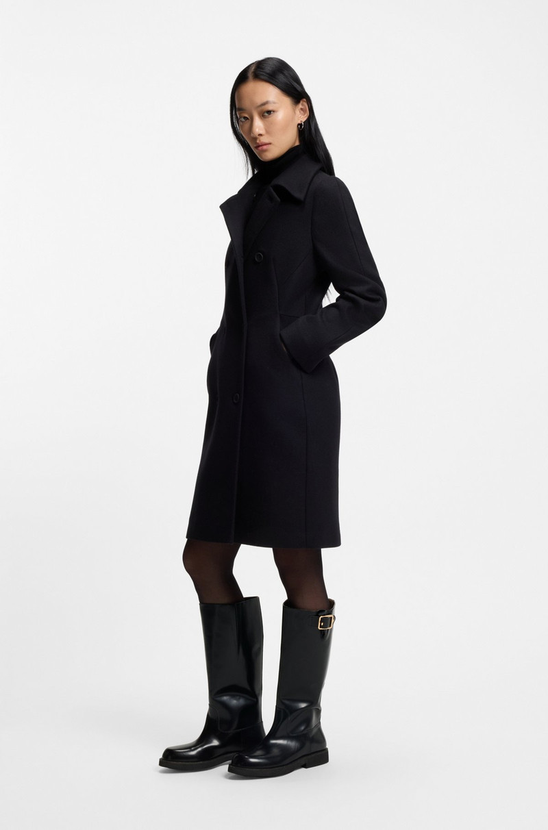 BOSS KNEE BOOTS IN BRUSH-OFF LEATHER outlook