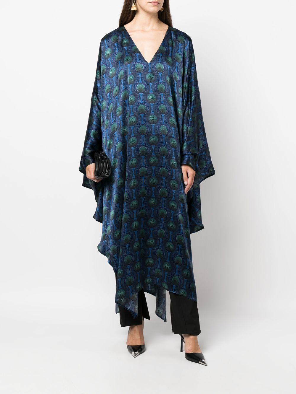 Ozwald Boateng - OZWALD BOATENG silk cape shirt - 4