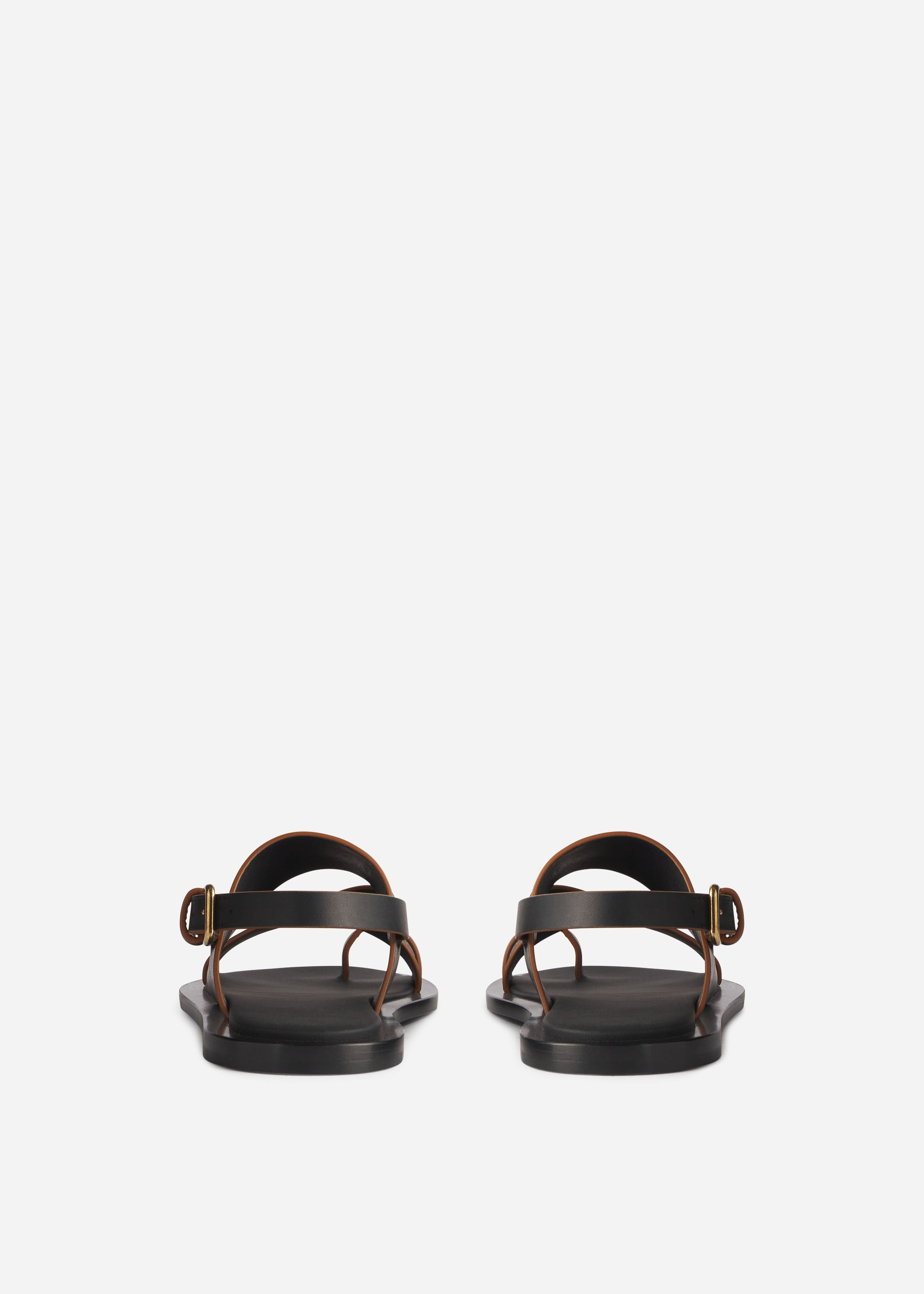 Leather Toe Strap Sandals - 3