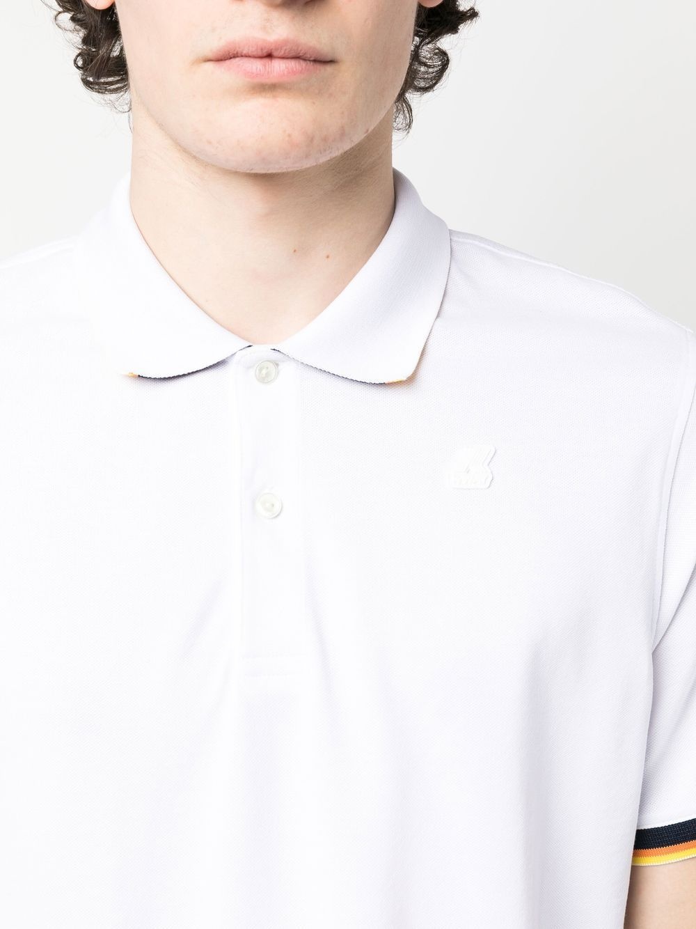 logo-patch polo shirt - 5