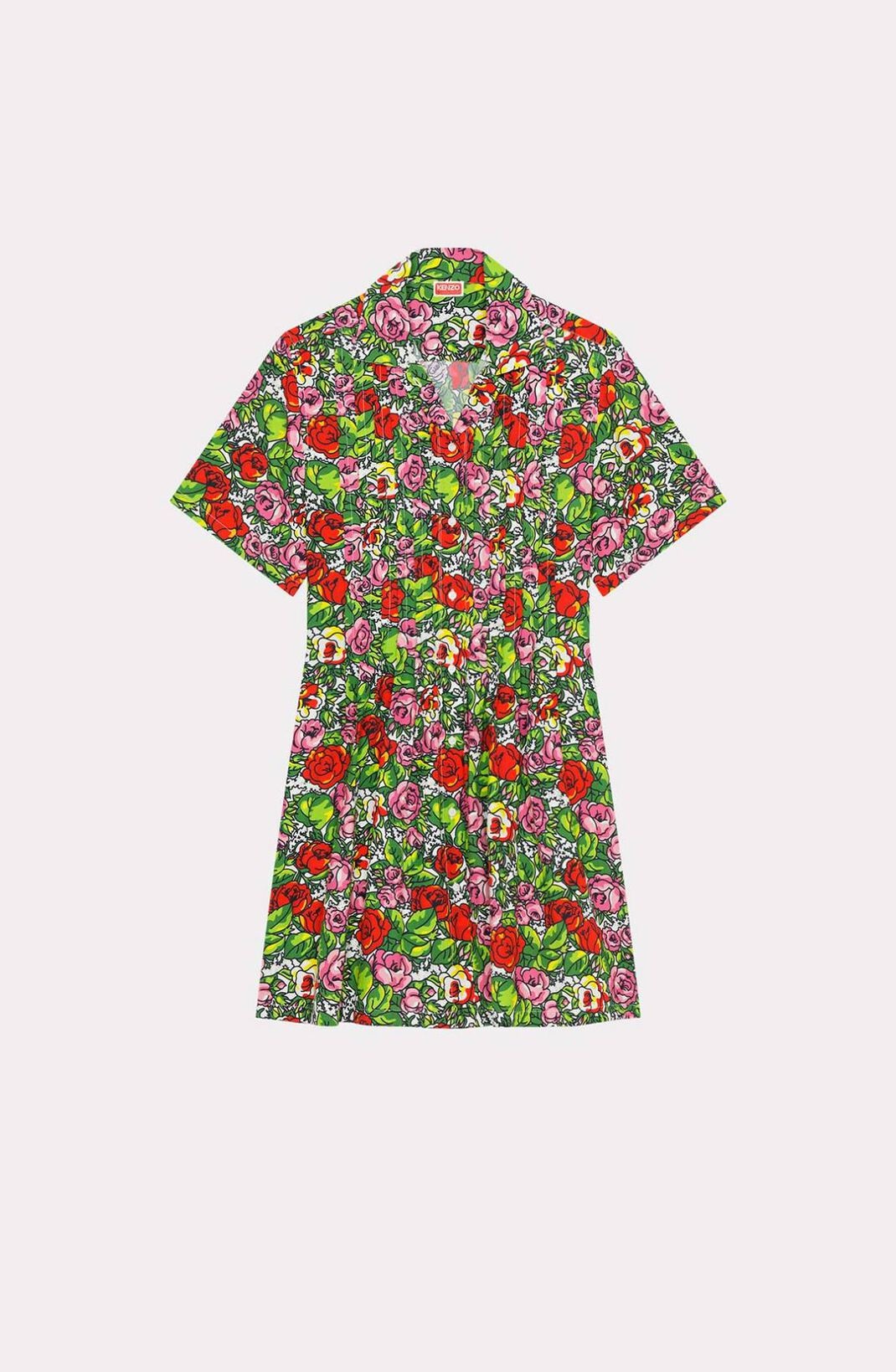 ﻿'Hawaiian Flower' shirt dress - 1