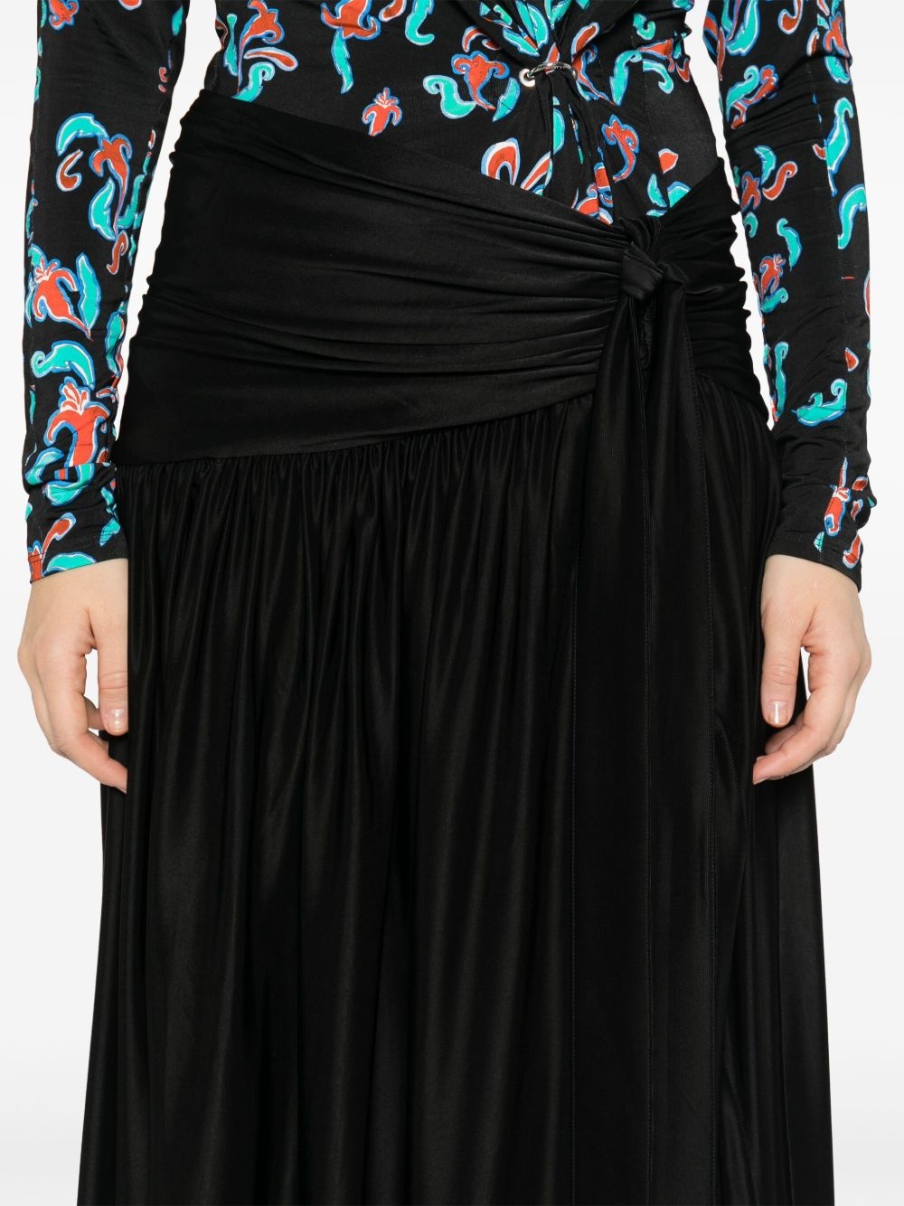 bow-detail skirt - 5