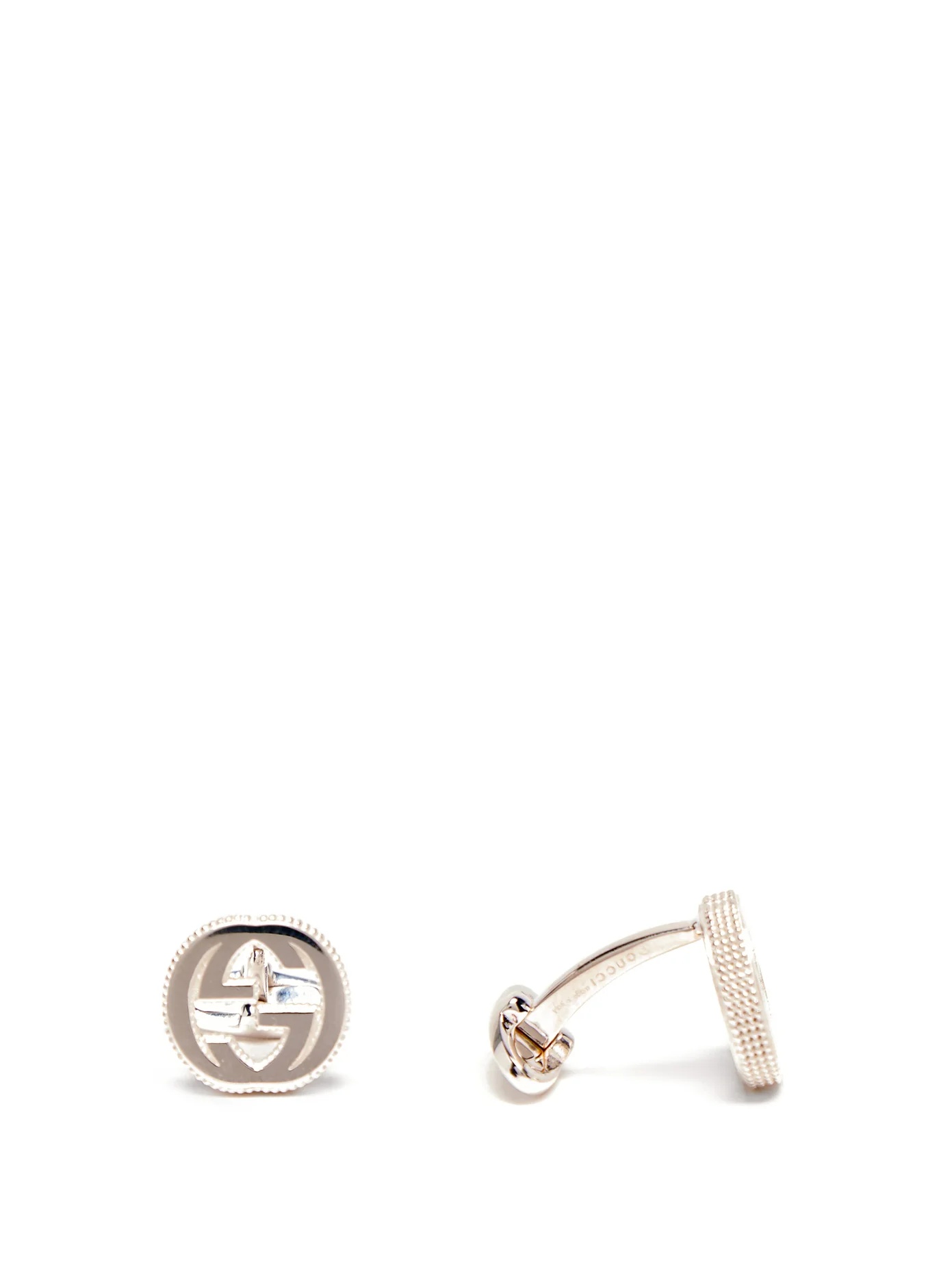 GG sterling-silver cufflinks - 1