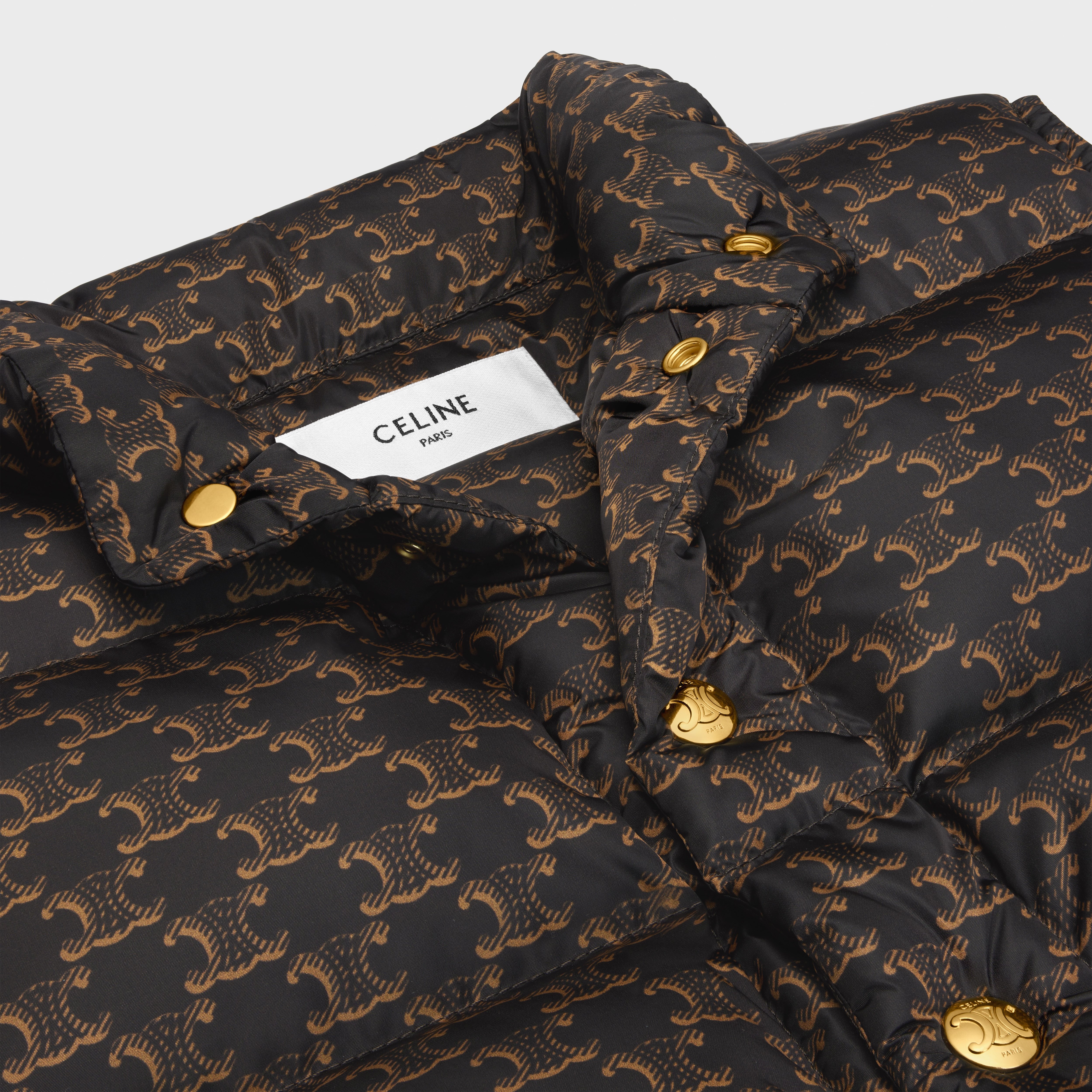 quilted vest in monogram nylon - 3