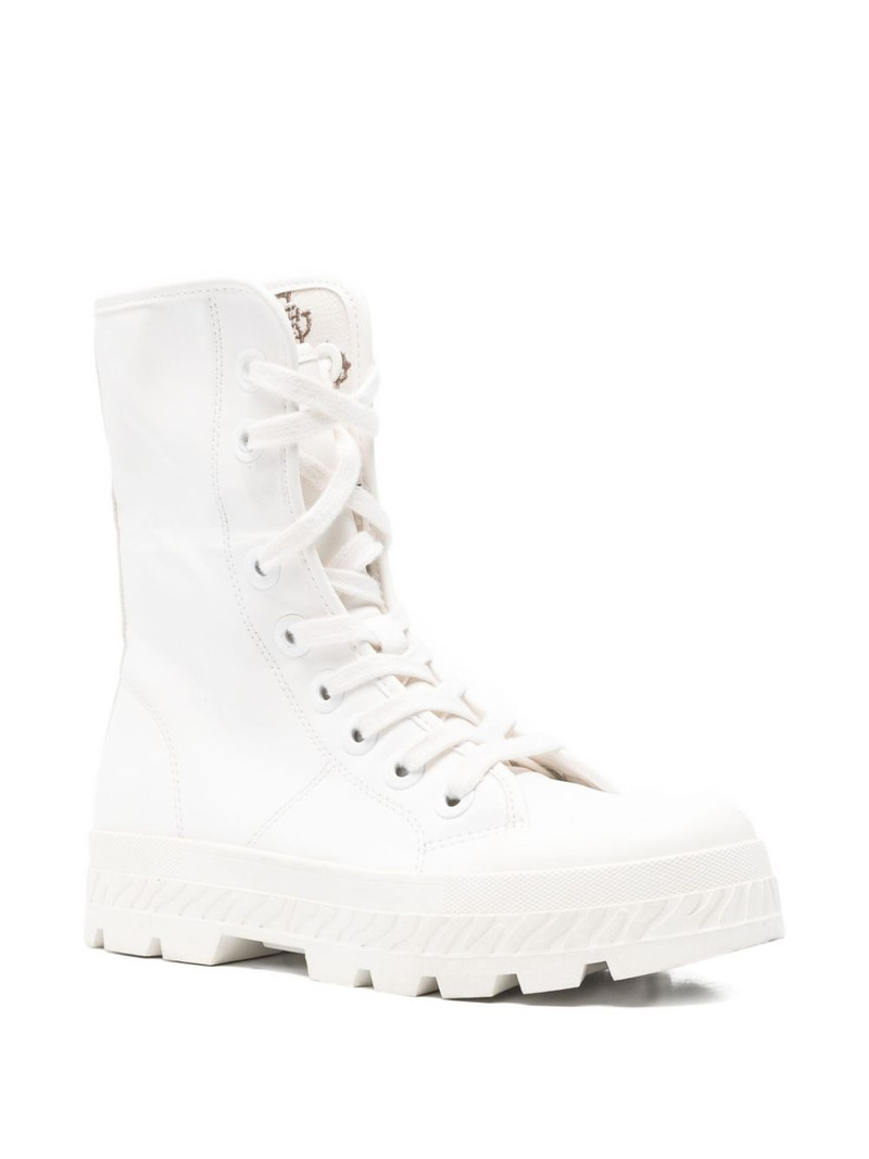 GUESS USA lace-up platform combat boots outlook