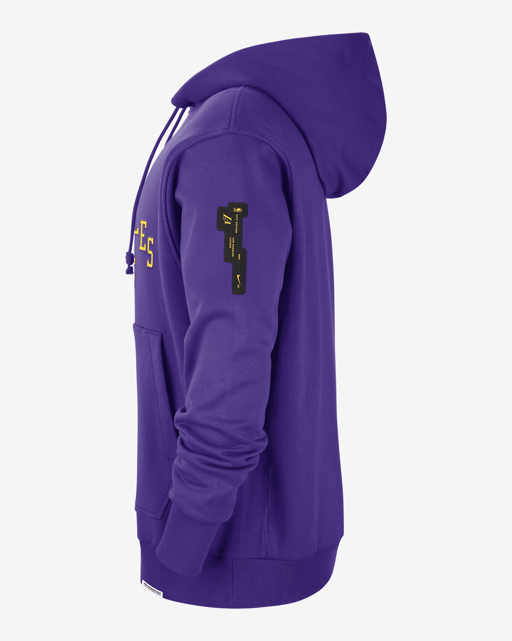 Los Angeles Lakers Standard Issue 2023/24 City Edition Nike Men's NBA Courtside Hoodie - 3