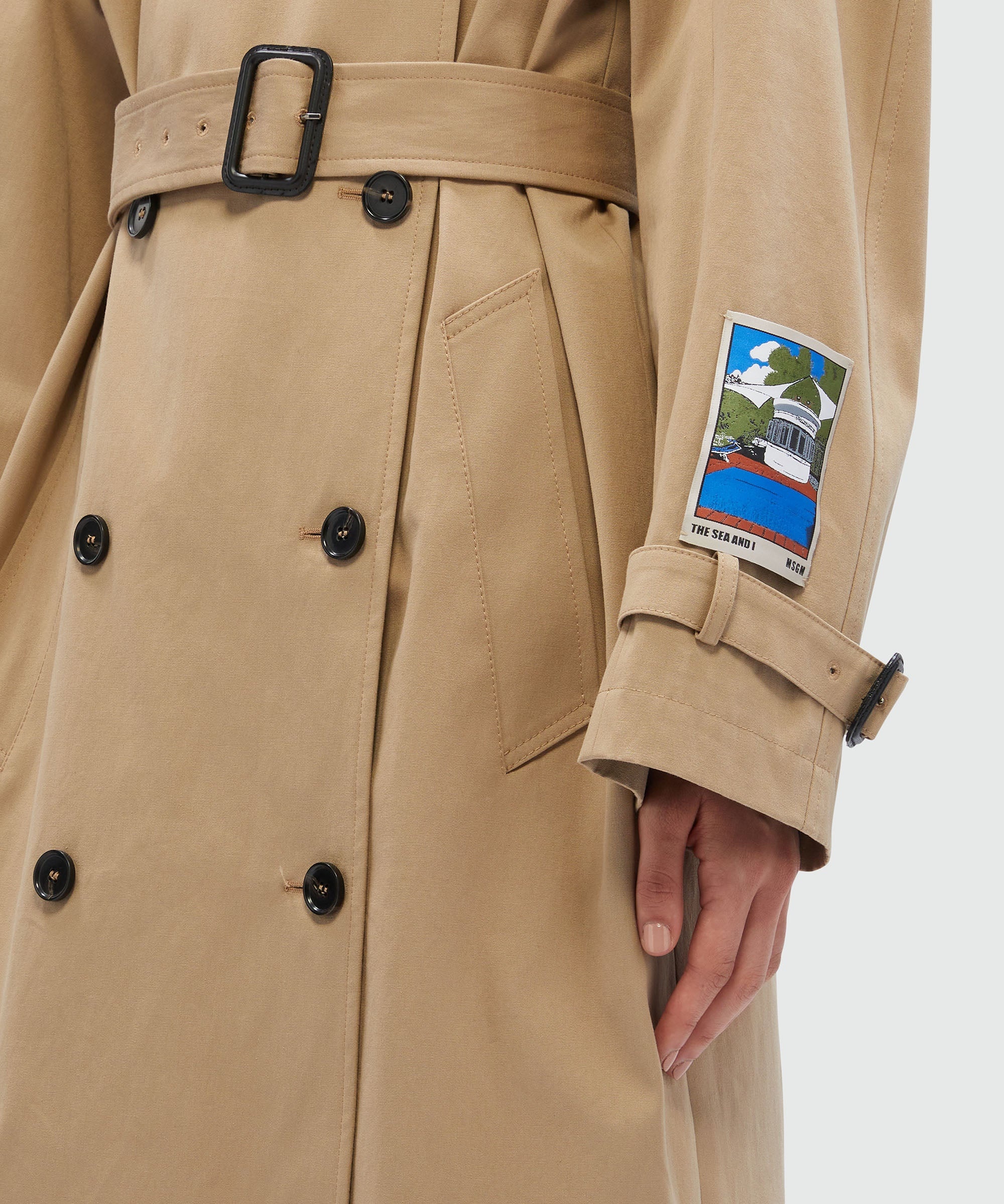 "La Vedetta" faille trench coat - 5