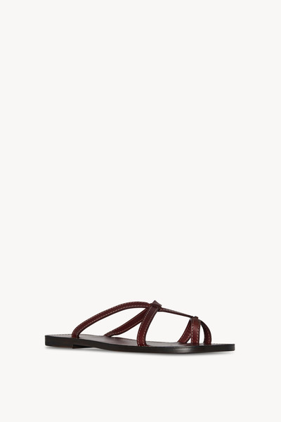 The Row Link Sandal in Leather outlook