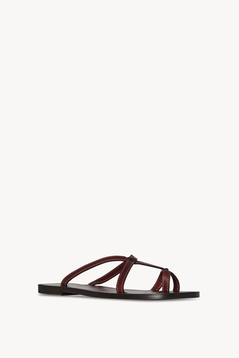 The Row Link Sandal in Leather outlook
