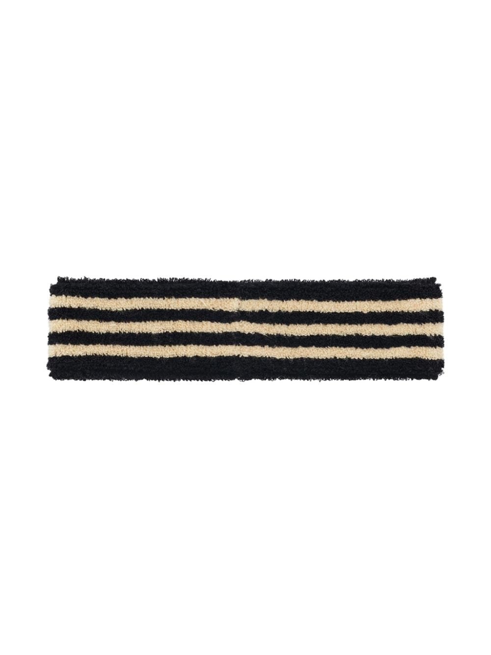 logo-plaque stripe-detailing headband - 2