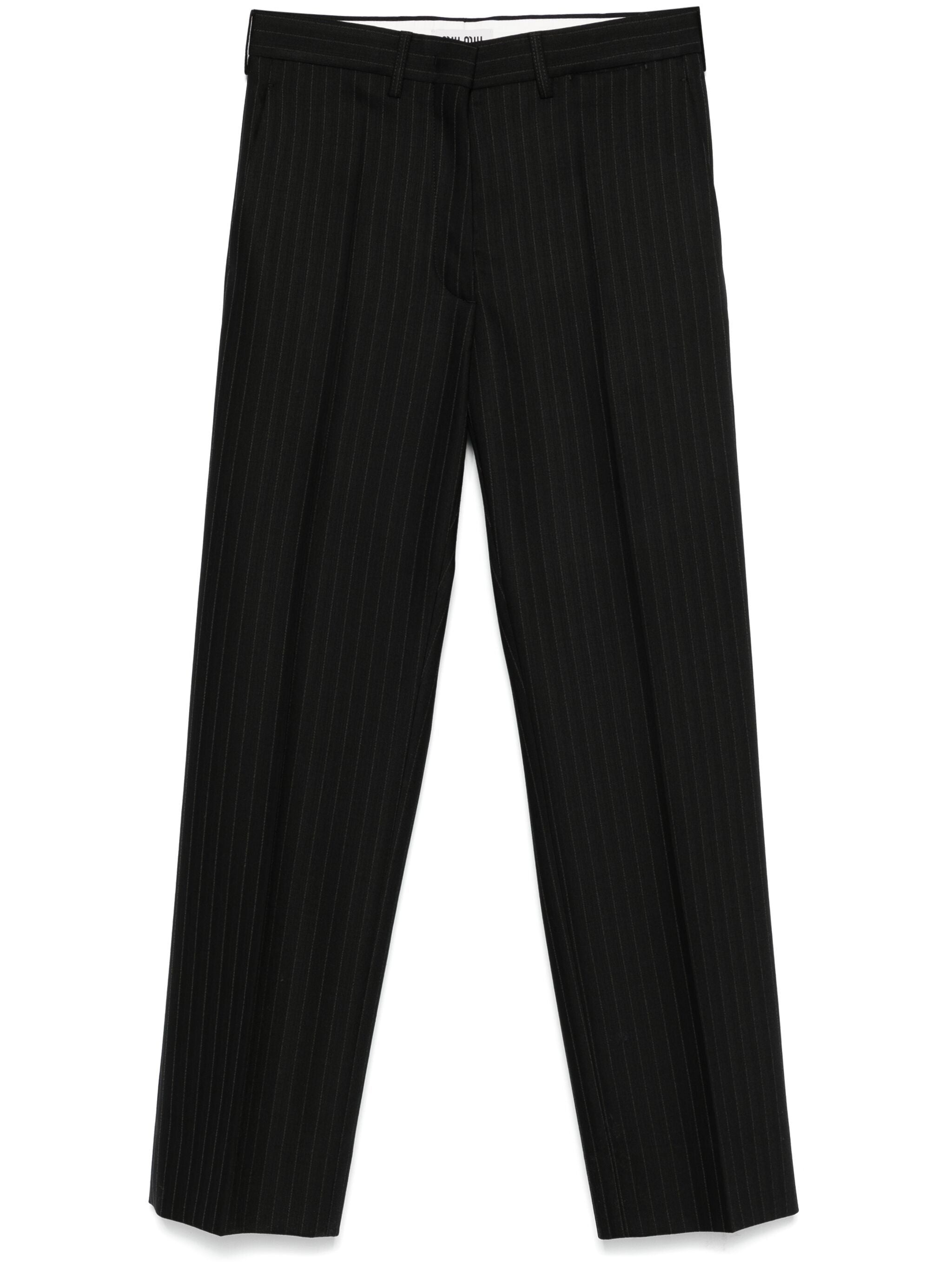 Pinstriped Trousers - 1