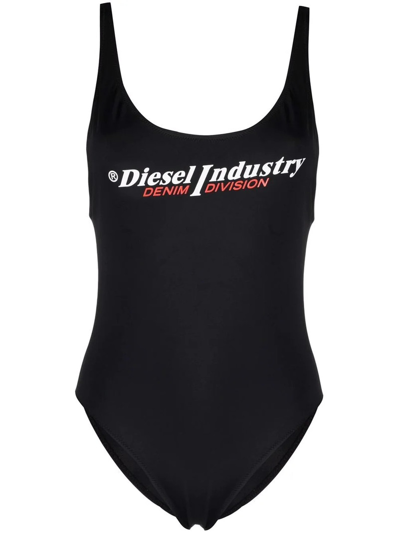 logo-print open-back one-piece 1