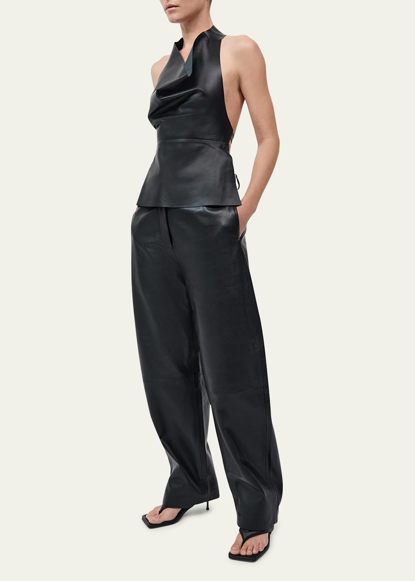 Leather Balloon Pants - 4