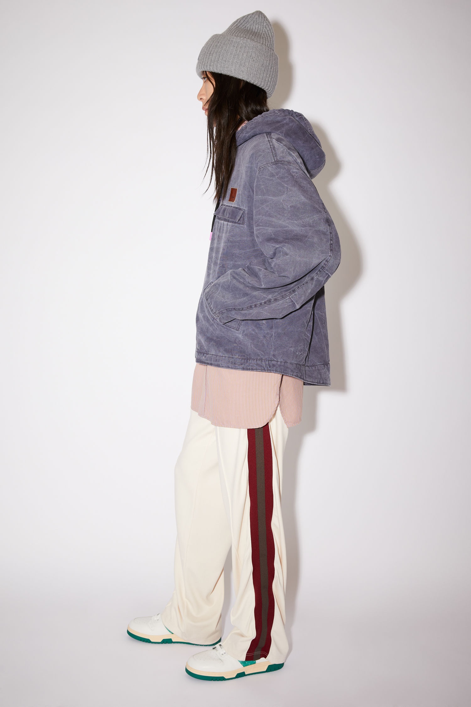 Hooded zipper jacker - Indigo blue - 4
