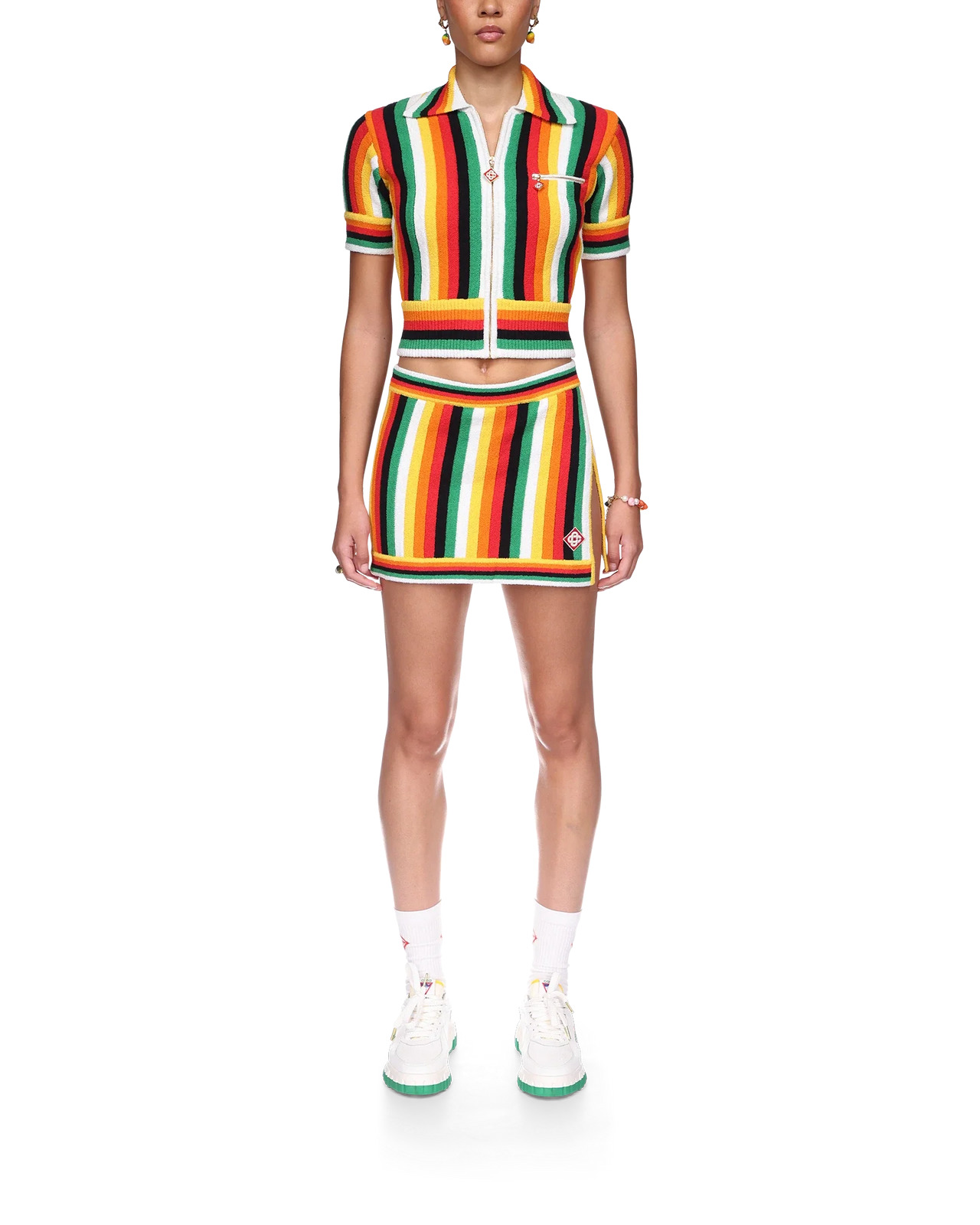 Striped Towelling Top - 2