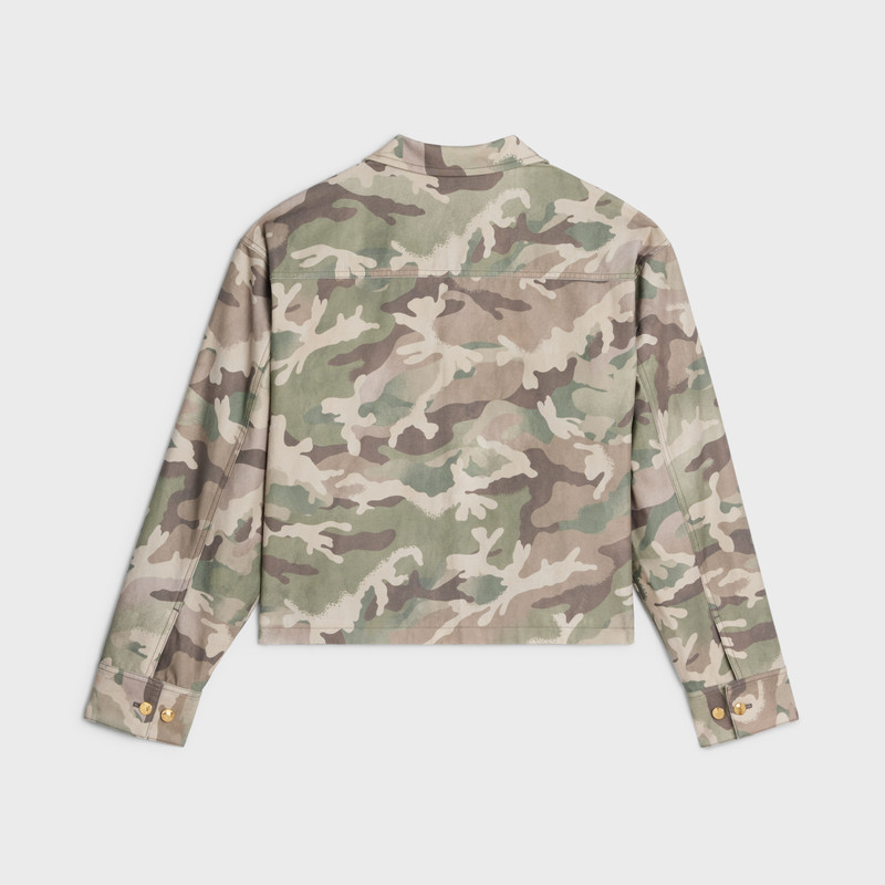 CELINE cropped jacket in cotton gabardine outlook