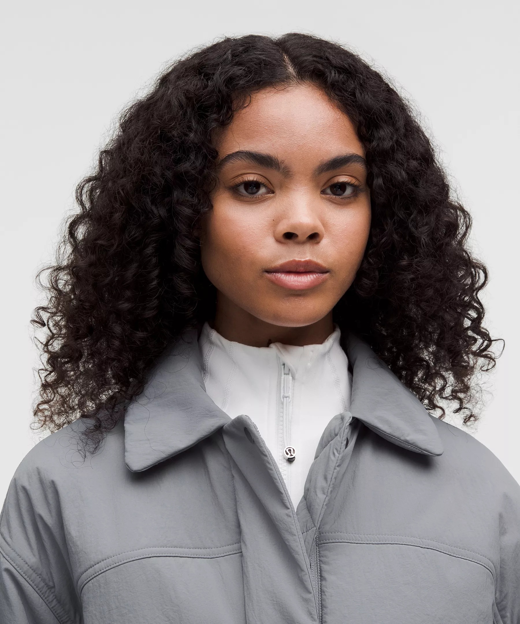 Insulated Oversized Collared Jacket - 4