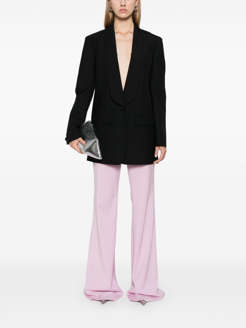 lurex stripes blazer - 2