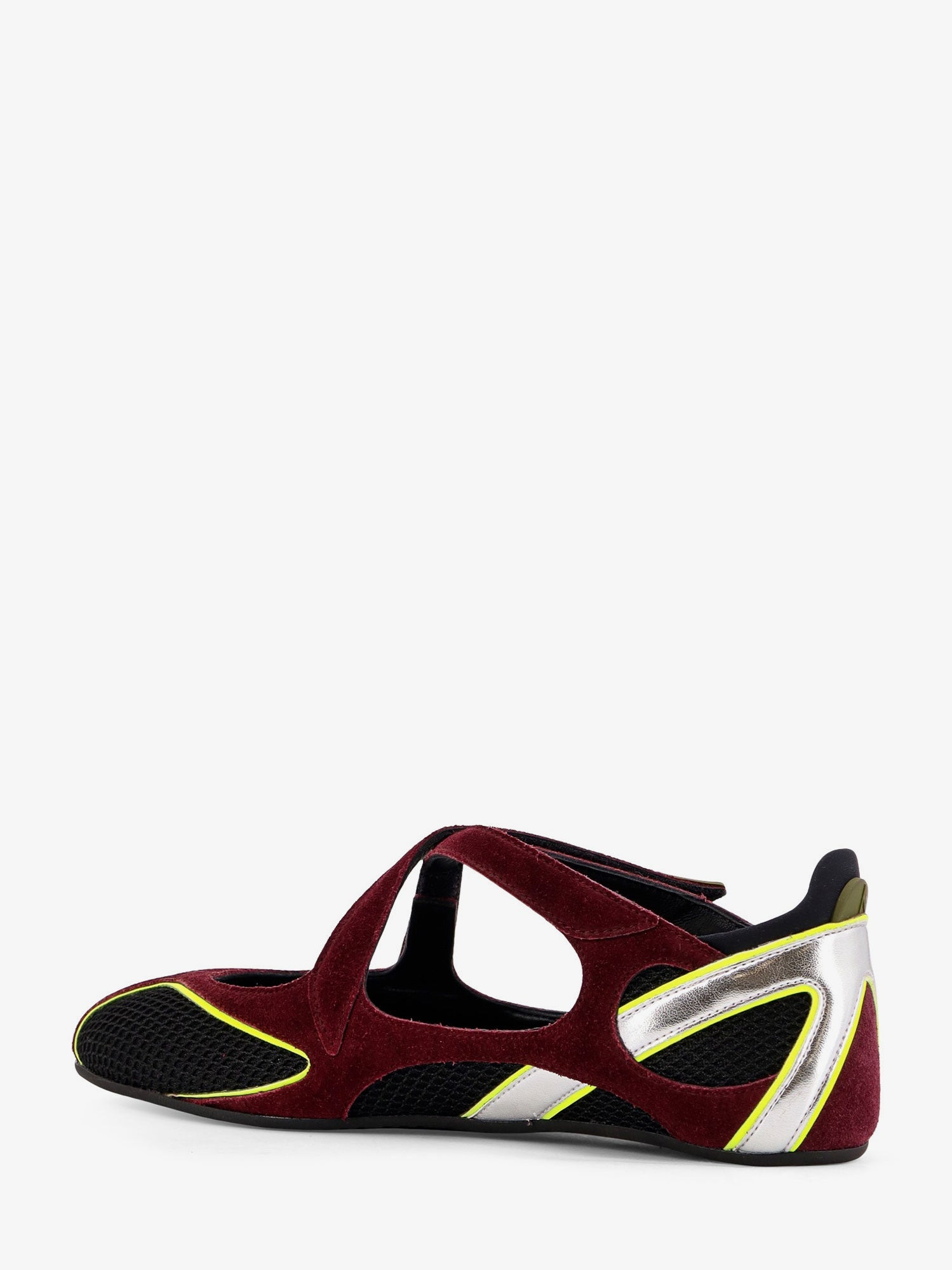 FOOR 01 MESH AND SUEDE BALLERINAS FLAT - 4