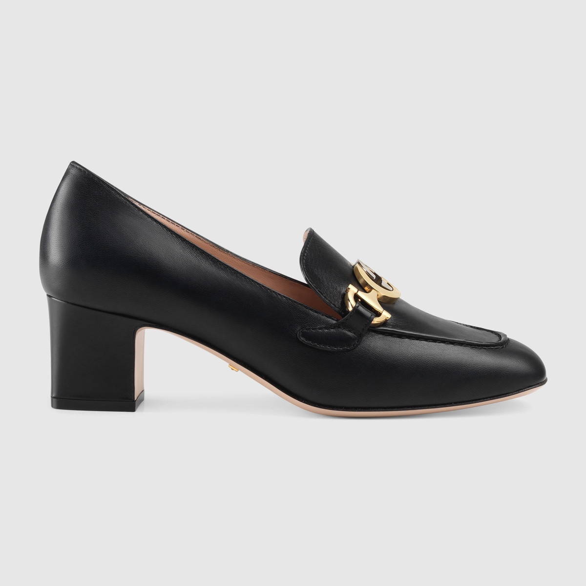 Gucci Zumi leather mid-heel loafer - 1