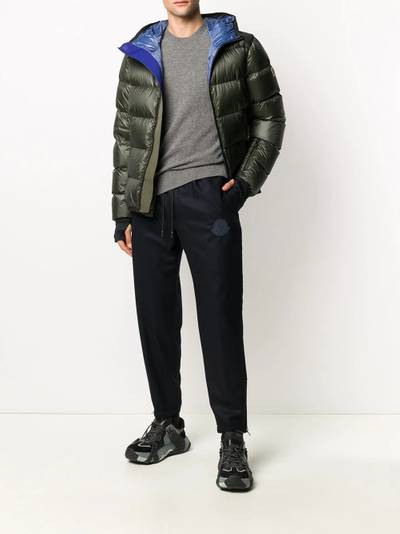 Moncler logo patch track pants outlook