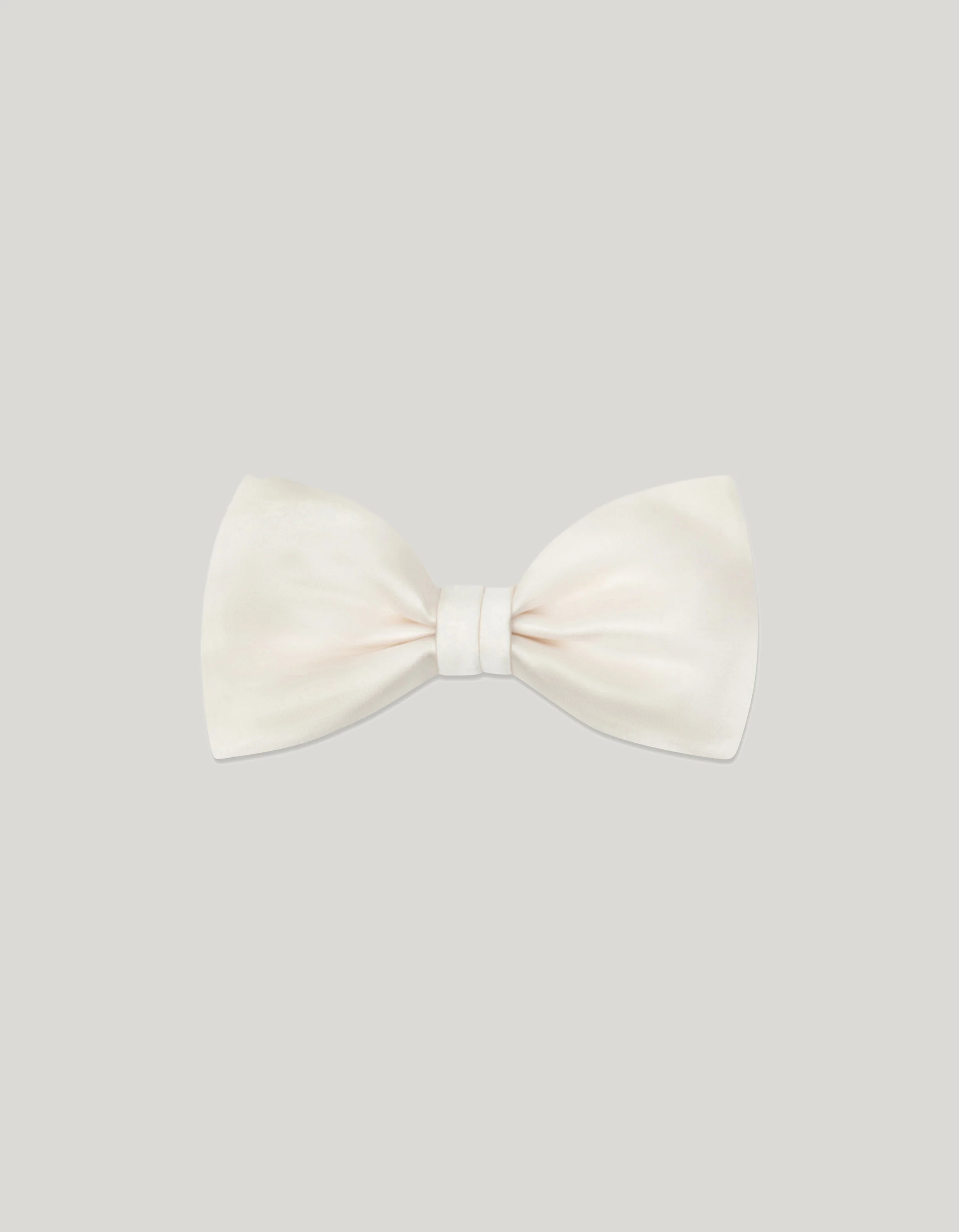 WHITE SILK BOW-TIE - 1
