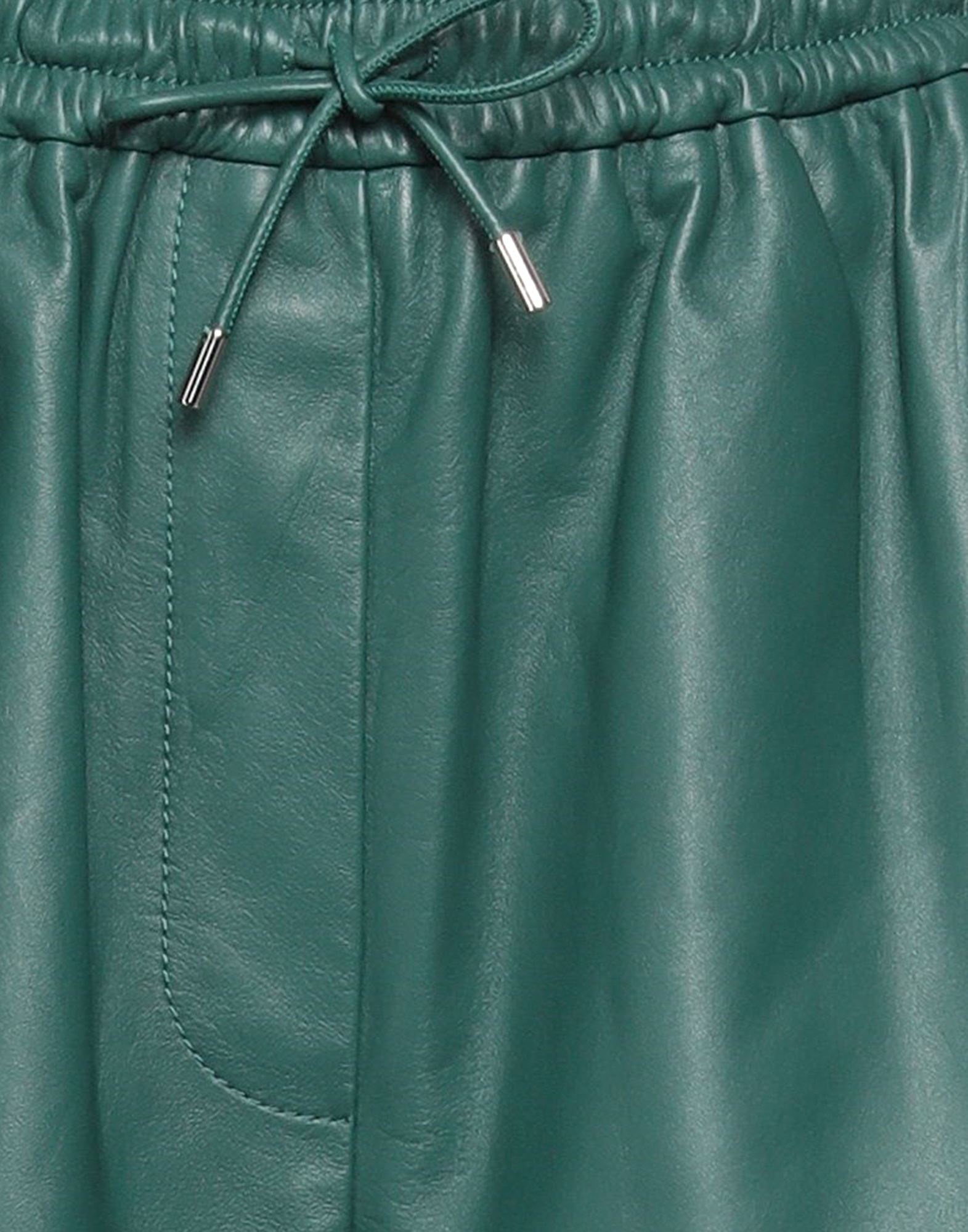 Green Women's Leather Pant - 4