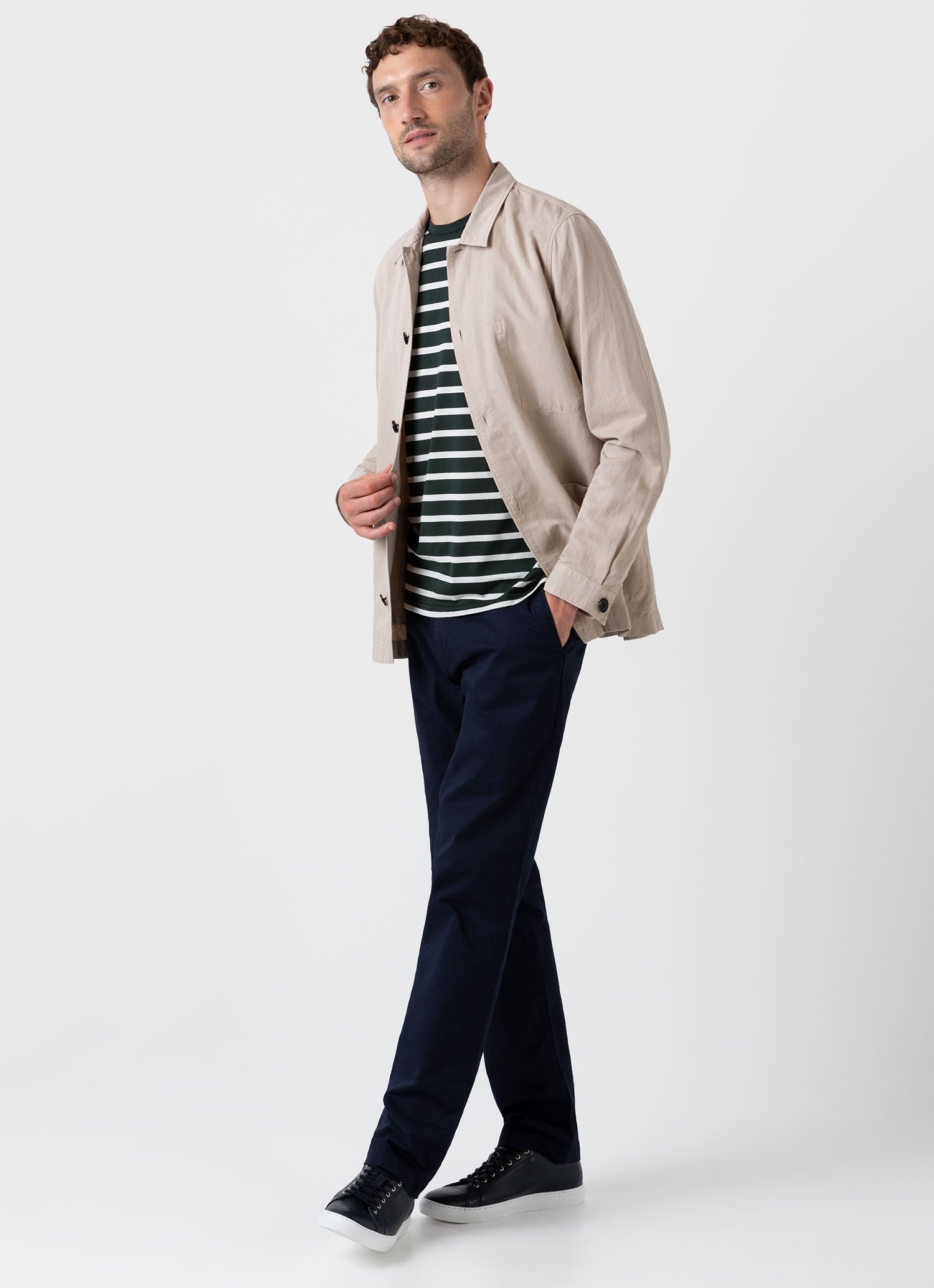 Cotton Linen Twin Pocket Jacket - 3