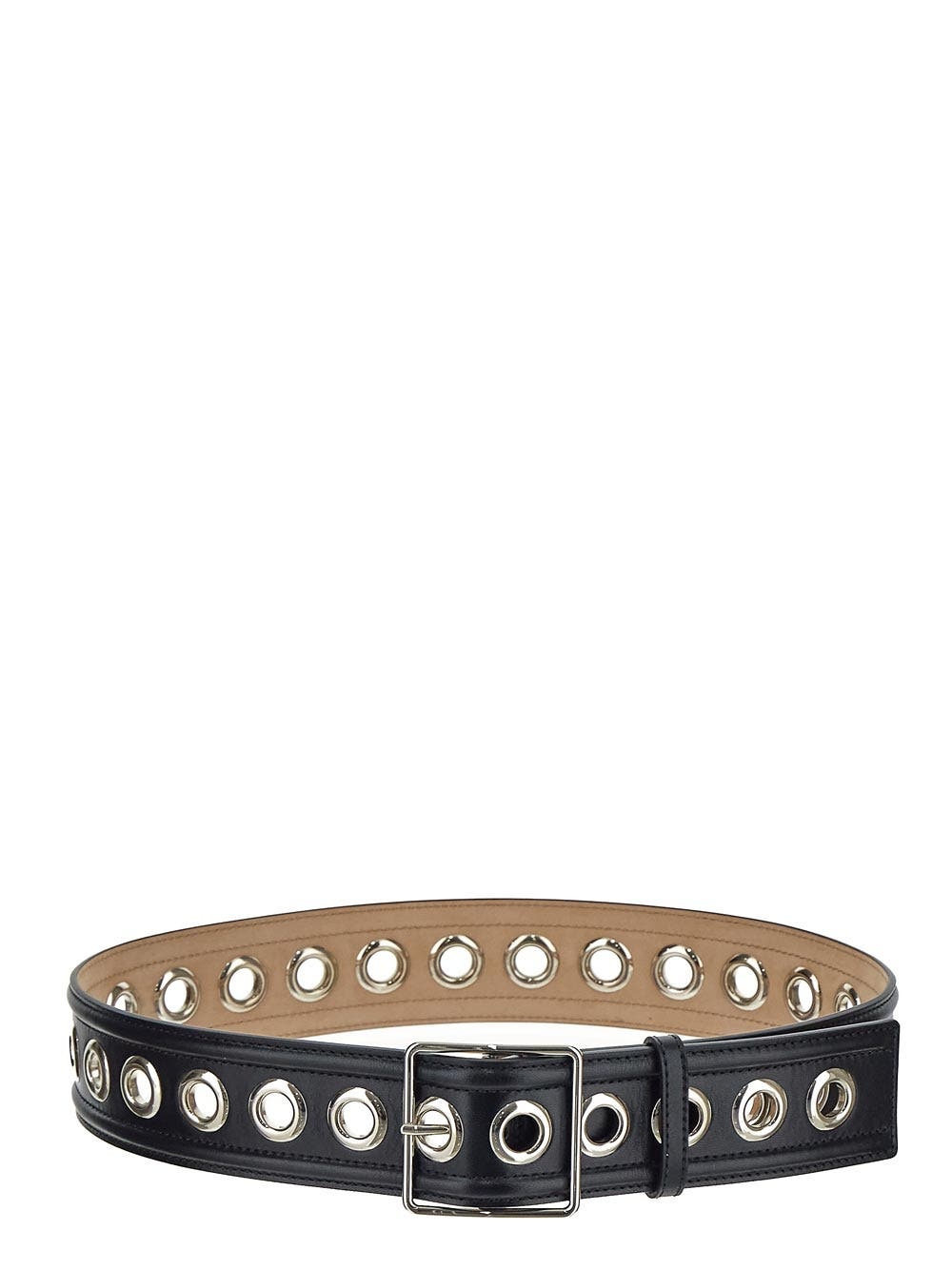 Alexander McQueen Wide Leather Belt | oluxury | REVERSIBLE