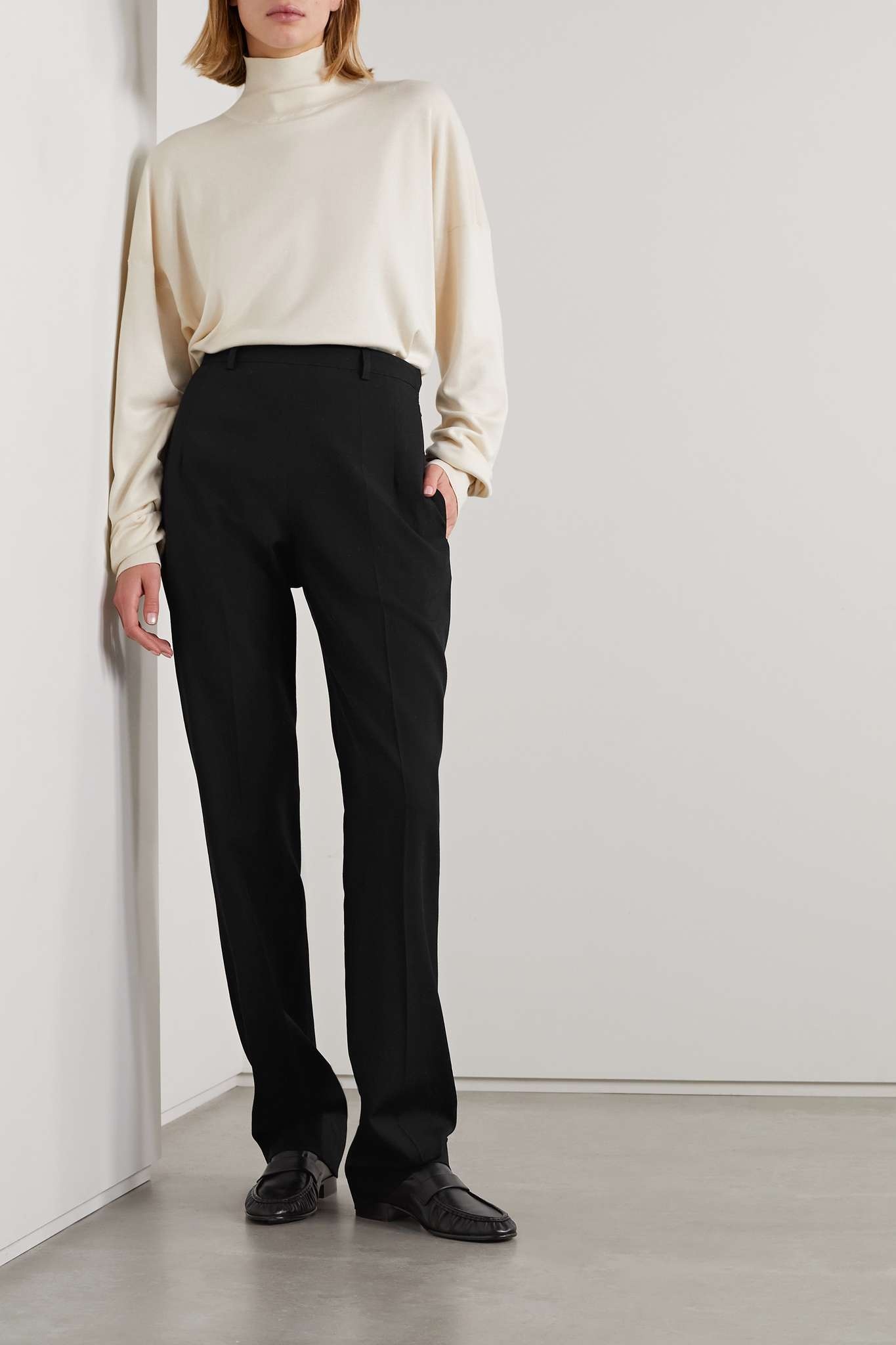 Telemaco wool-twill tapered pants - 2