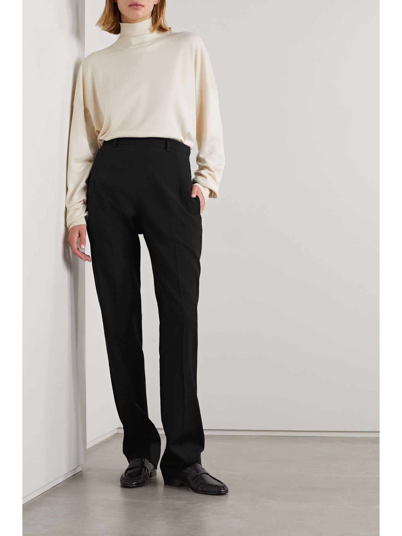 Telemaco wool-twill tapered pants - 2